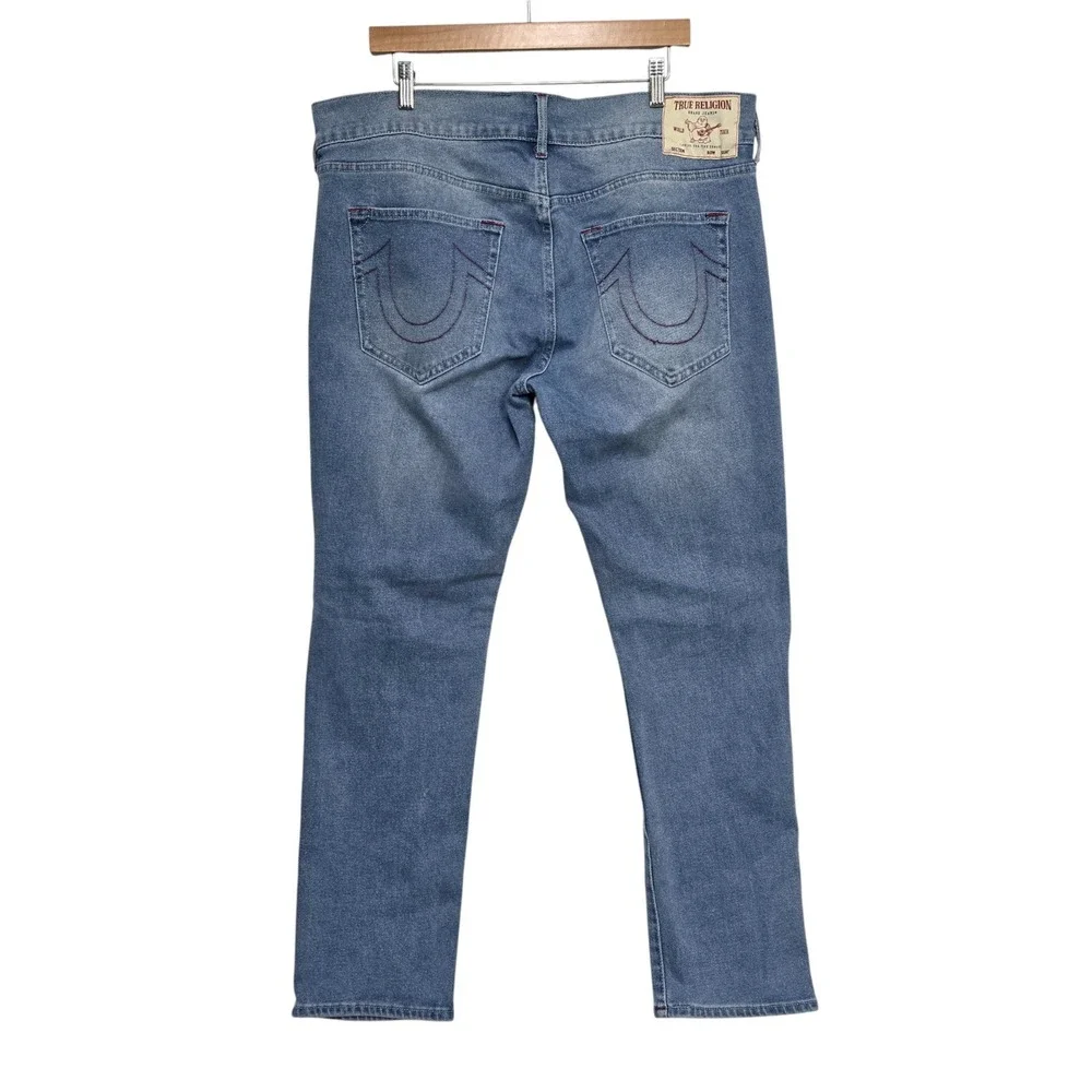 True Religion Geno Relaxed Slim Fit Men's Blue‎ Denim Jeans Size 38